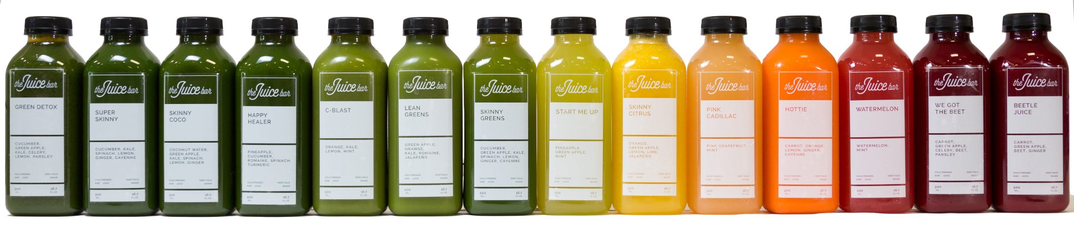The Juice Bar cold-pressed juices